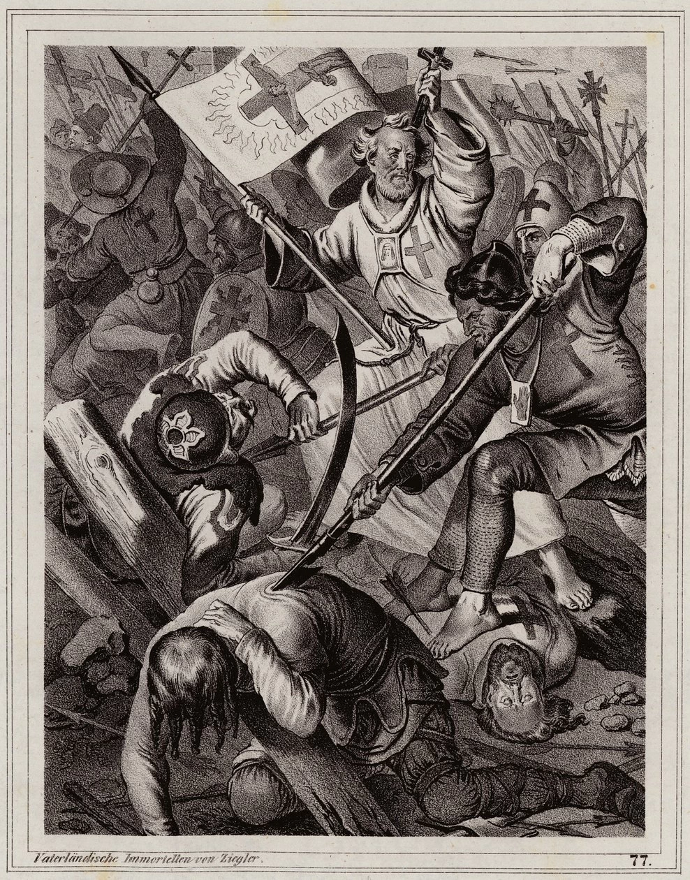 Peter Johann Nepomuk Geiger - Pietro l'Eremita guida la Crociata del Popolo
